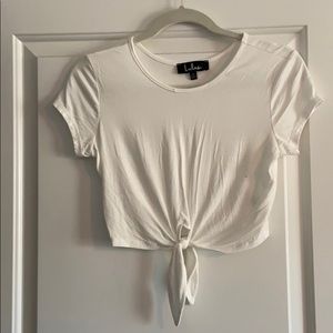 White crop top